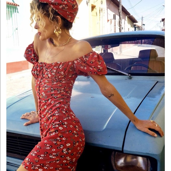 Rat and Boa Bambi Dress Floral Peasant Prairie Size XS - Picture 2 of 10